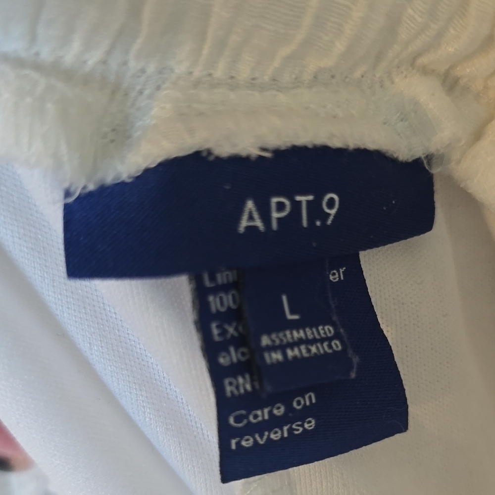 Apt. 9 White Wide Leg Women's Pants - Picture 4 of 4